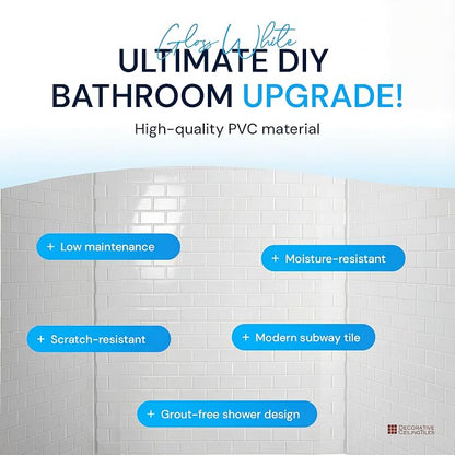 From Plain To Beautiful In Hours 133-WT-SUB-KIT Subway Tub and Shower Wall - Image 4