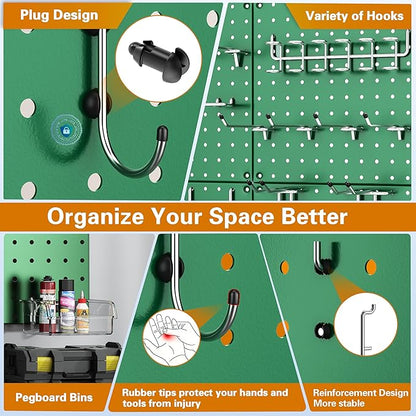 PegBoard, Heavy Duty Peg Board for Walls Home, Garage Tool Storage, Craft Room - Image 8