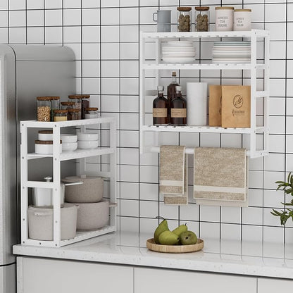 Towel Rack Bathroom Storage Shelves Over The Toilet - Image 4
