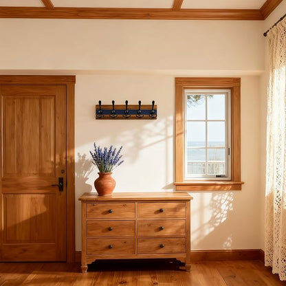 SKOLOO Rustic Wall Mounted Coat Rack - Image 2