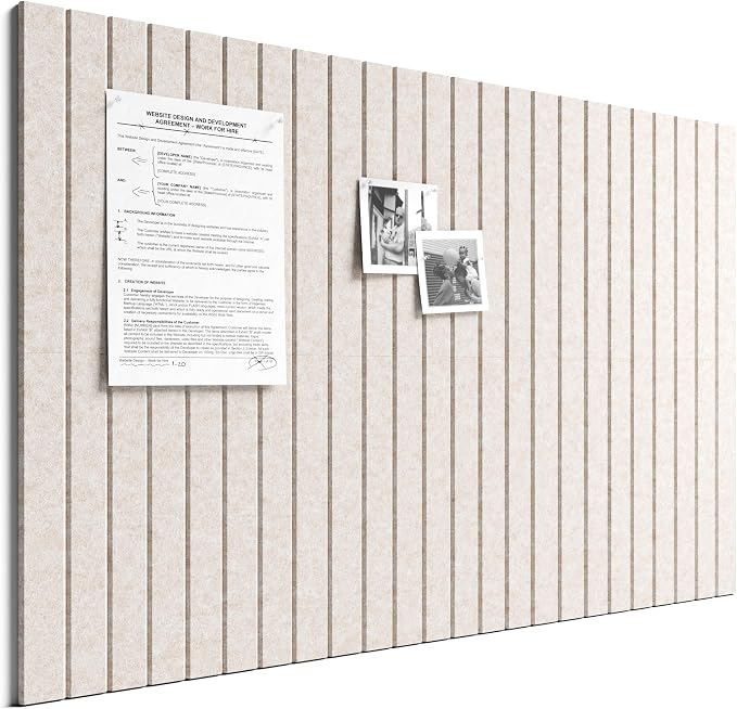 Bumusty Large Cork Board Alternative-36 x 24" Felt Bulletin Board Tiles by BUMUSTY
