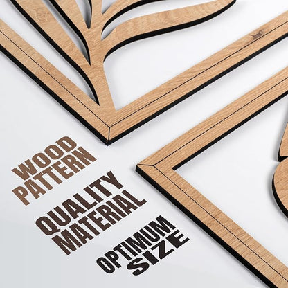 qmmp Modern Wooden Wall Sculptures - Image 5