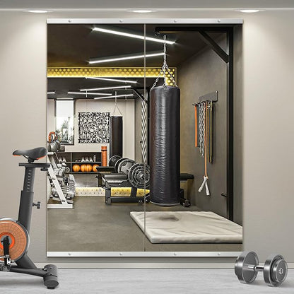 TRAHOME Home Gym Mirror for Wall, Glass Frameless Body Large Mirror for Home Gym by TRAHOME