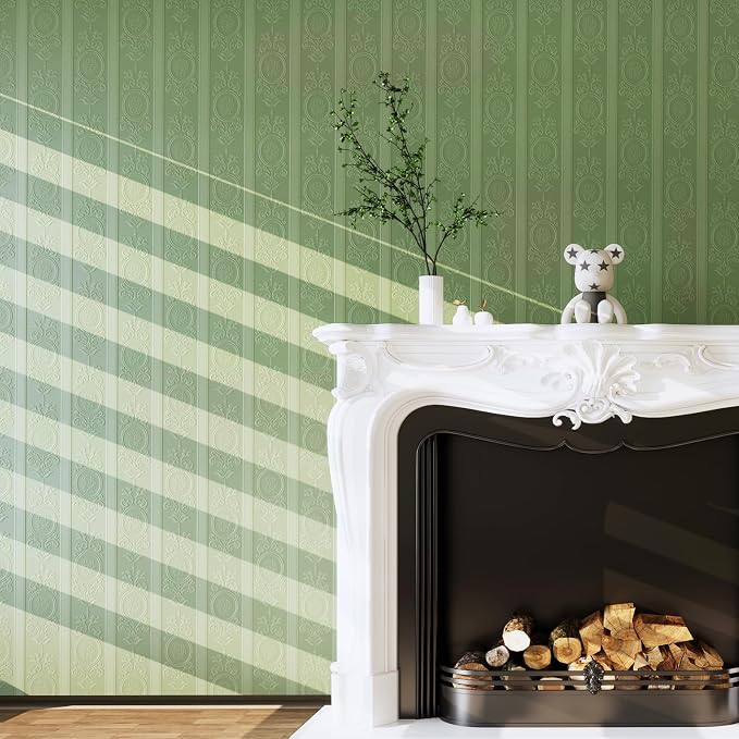 JiffDiff Wallpaper Peel and Stick Textured, 3D Embossed Wall Paper Stick on - Image 4