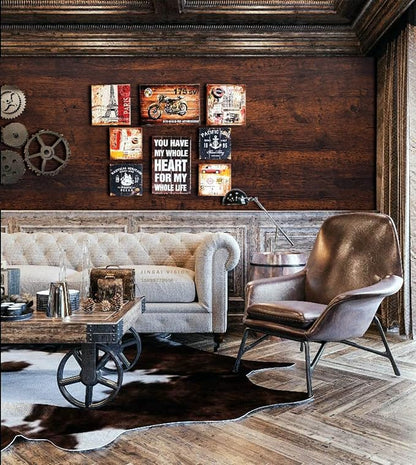 Dimoon 236"x17.7"Peel and Stick Wood Wallpaper Red Brown Wood Paper Red Dark - Image 3