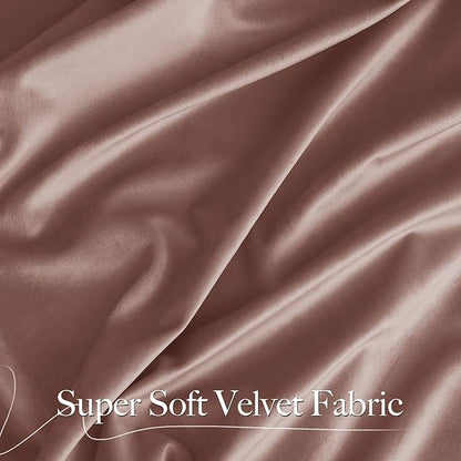 NICETOWN Dusty Pink Velvet Curtains and Drapes - Image 4