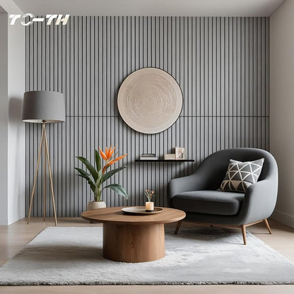 TO-TH Wood-Look Acoustic Panel, 4 Pack 47.2” x 23.6” Soundproof Wall Panels - Image 5