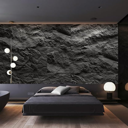 KASARO 3D Faux Stone Wall Panels, Cement Texture Thicker Accent - Image 4