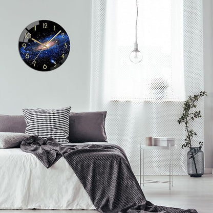 VIKMARI Black Wall Clock 12 Inch Round Silent Non-Ticking Quartz Battery - Image 7