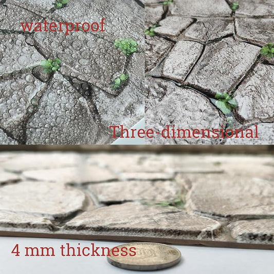 3D Panels Peel and Stick, Simulated Stone Wall, PVC Waterproof Self Adhesive - Image 2
