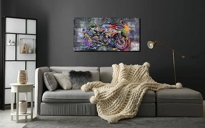SIXTTART Graffiti Motorcycles Wall-Art - Image 4