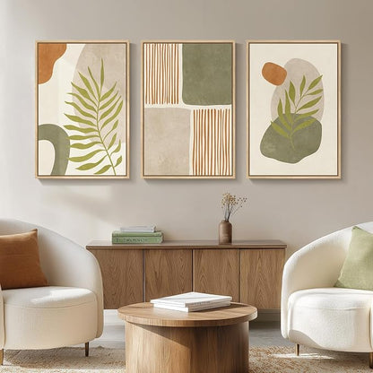 Large Framed Tropical Boho Wall Art - Image 4