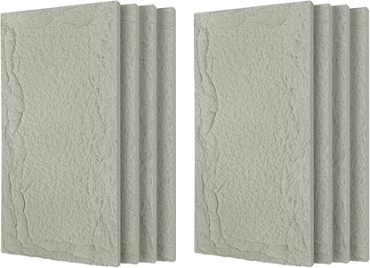 3D Faux Stone Wall Panels, Lightweight & Waterproof Accent Marble Stone Skin by Gahowlen