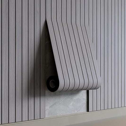 YU LI 3DH Peel and Stick PVC Slat Wall Panel 236"x15.75" Self-Adhesive Thick by YULI3DH