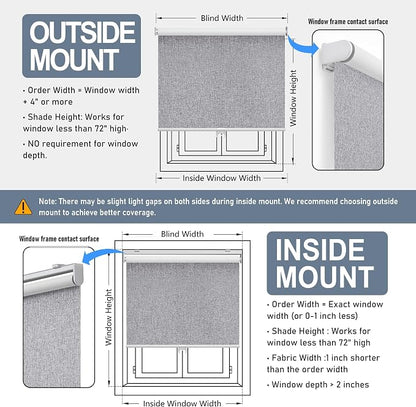 Customize Cordless Roller Shades Blackout Blinds - Image 6