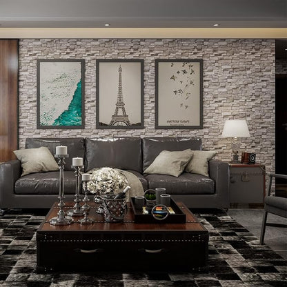 20PCS 3D Wall Panels Peel and Stick 3D Brick Wallpaper Peel and Stick Faux - Image 3
