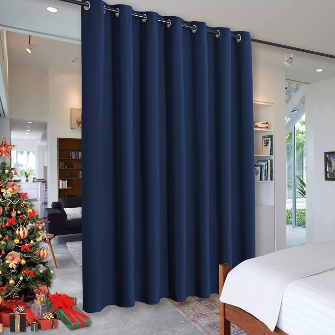 RYB HOME Privacy Curtain for Sliding Glass Door, Light Block Noise Reduce by RYBHOME