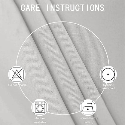 LEMOMO Blackout Curtains 52 x 84 inch/Light Grey Curtains Set of 2 - Image 4