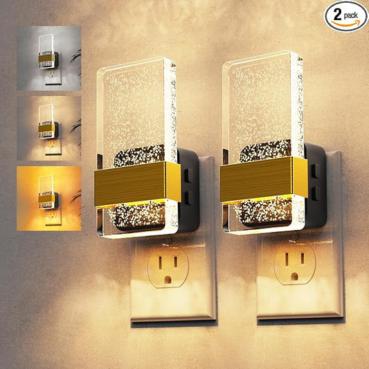 L LOHAS LED Night Light, 2 Pack 3CCT Night Lights Plug Into Wall, by LLOHASLED