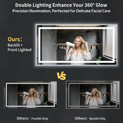 72"x36" LED Bathroom Mirror - Image 4