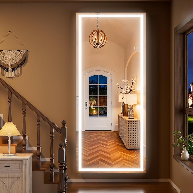 Hasipu 79"x35" LED RGB Bluetooth Full Length Mirror - Image 3
