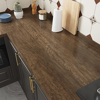 WESTICK Wood Contact Paper Peel and Stick Wallpaper Wood Vinyl Wrap Distressed by WESTICK