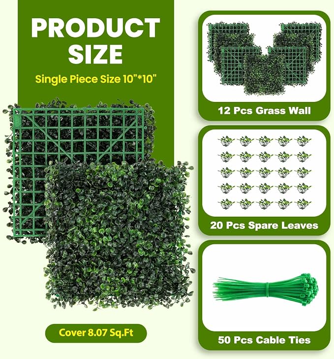 KASZOO Artificial Grass Wall Panel - Image 2