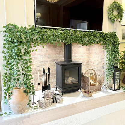 CQURE 48 Pcs 336Ft Artificial Ivy Fake Vines, Ivy Garland Greenery Garland Fake - Image 2