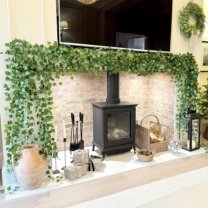 CQURE 72 Pack 504Ft Artificial Ivy Fake Vines, Ivy Garland Greenery Garland - Image 2