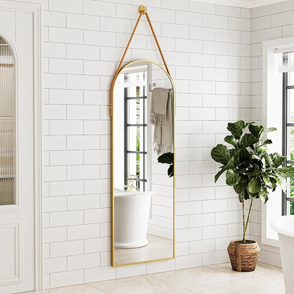 Full Length Mirror, Arched Wall Mounted Mirror, Wall Mirrors Full Length - Image 2