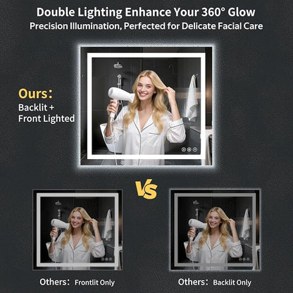 40"x36" LED Bathroom Mirror - Image 3