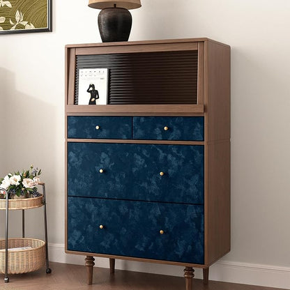 Wallercity Blue Velvet Wallpaper Textured Vitnage Peel and Stick Wallpaper - Image 5
