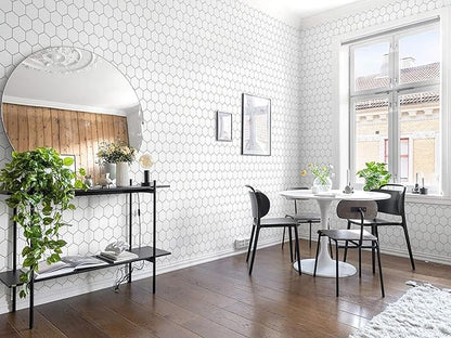 Kitchen Peel and Stick Wallpaper White Wallpaper Contact Paper - Image 6