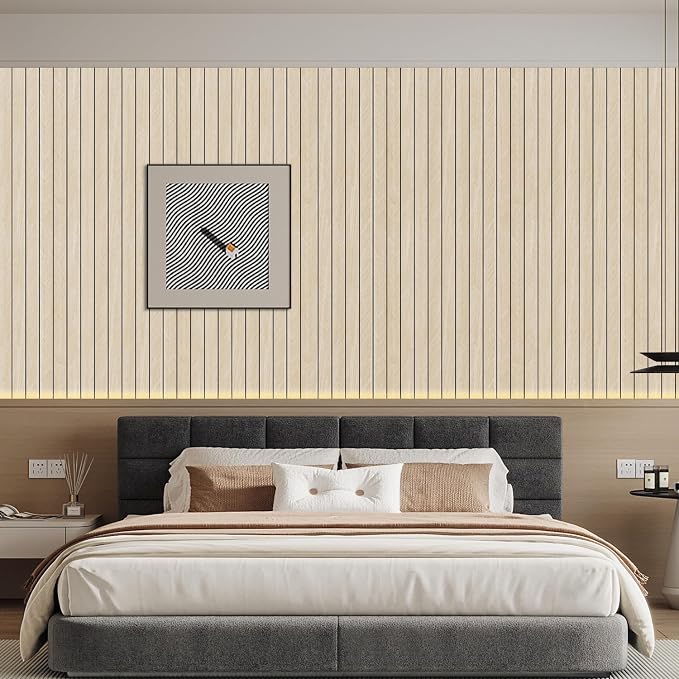 Arthome Peel and Stick Slat Wall Panels 15.7 "x400, Self-Adhesive PVC Wood - Image 3