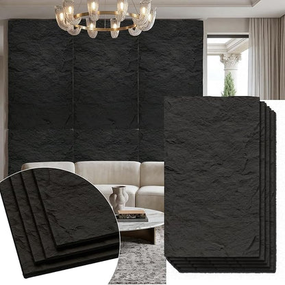 VooBang 4 Pack 3D Wall Panels, Lava Rock Molten Texture PU Wall Panels - Image 5