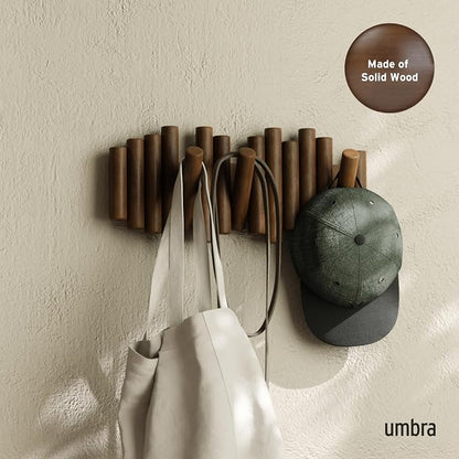 Umbra Picket Wall-Mounted Coat Rack Rail Hook - Image 2