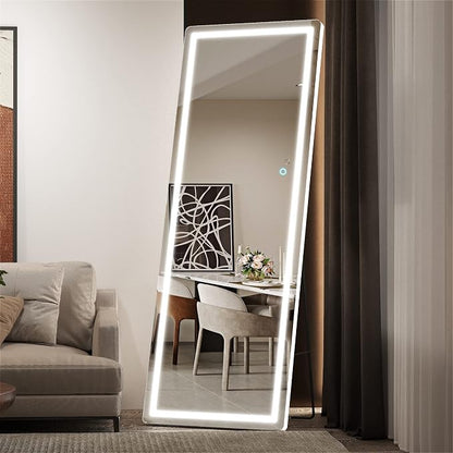 Hasipu Full Length Mirror with Lights, Full Body Dressing Standing, Hanging - Image 7