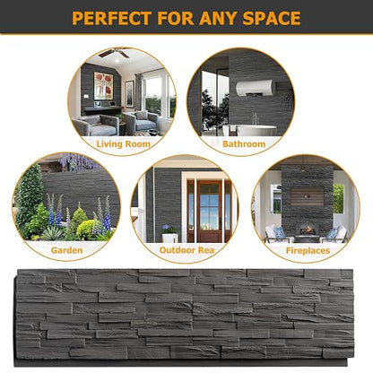 ROOMTEC 6-Packs Faux Stone Wall Covering Panels - Image 7