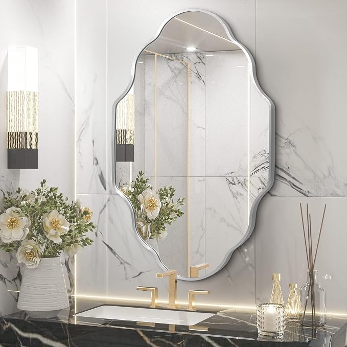 Scalloped Mirror for Bathroom - Image 5