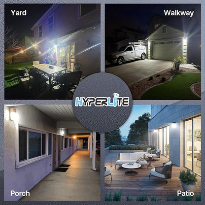 HYPERLITE LED Wall Pack Light: 30W 3600lm 5000K Daylight Dusk to Dawn Outdoor - Image 8