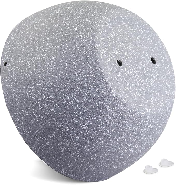 12 inch Large Hanging Planters for Indoor Outdoor Plants, 2 Pack Hanging Flower Pots with Drainage Holes and Chain for Garden Porch, Plastic Hanging Baskets for House Plants, Speckled Grey