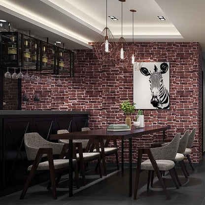 20PCS 3D Wall Panels Peel and Stick 3D Brick Wallpaper Peel and Stick Faux - Image 4