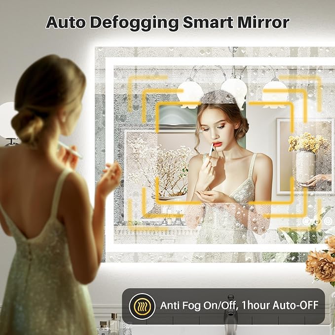 Briivue 44x30 Inch LED Bathroom Mirror - Image 5