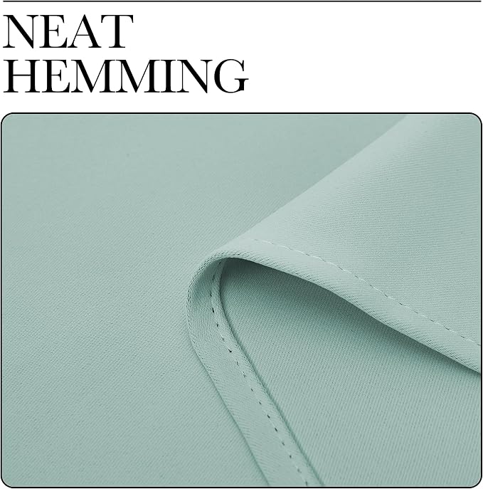 NICETOWN Blackout Curtains for Bedroom, Aqua Blue, 1 Pair, 62 by 63-inch - Image 6