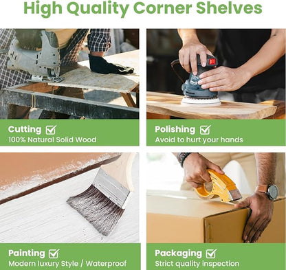 NATURE'S SOURCE Floating Corner Shelves - Image 7
