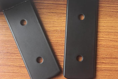 2 Pack - 4 inch Black Hidden L Shelf Bracket Iron Floating Shelf Brackets - Image 3