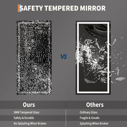 GarveeHome 60x30 LED Bathroom Mirror - Image 5