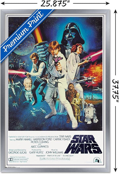 Trends International 24X36 Star Wars-V One Sheet Wall Poster, 25.8" x 37.8" x 1" - Image 3