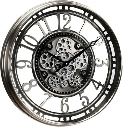 CLXEAST 21 Inch Large Moving Gear Wall Clock, Industrial Steampunk Decor - Image 9