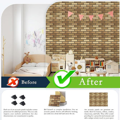 12Pack Acoustic Panels, High Density Decorative Acoustic Foam - Image 5
